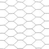 vidaXL Chicken Wire Fence Steel with PVC Coating 82‘x2.5‘ Gray