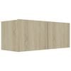 vidaXL TV Cabinet Sonoma oak Engineered wood Wall mounting TV Cabinet
