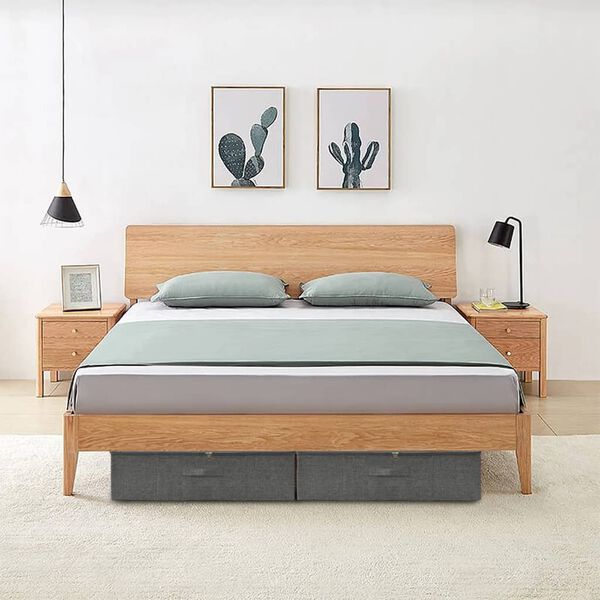 vidaXL Storage Box Set of 2 Anthracite