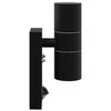vidaXL Outdoor Wall Light Black 2.76 x 3.94 x 8.66 in