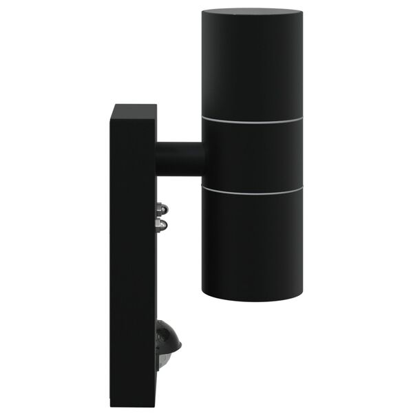vidaXL Outdoor Wall Light Black 2.76 x 3.94 x 8.66 in