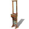 vidaXL Hall Mirror Varied natural wood tones Solid Reclaimed Wood and Glass
