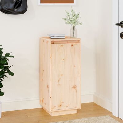 vidaXL Shoe Cabinet 13.8"x13.8"x31.5" Solid Wood Pine