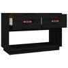 vidaXL TV Cabinet Black Solid Pine Wood 35.4 in x 15.7 in x 23.6 in