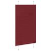 vidaXL Pleated Blind Bordeaux Red 100% Polyester 29.5 x 59.1 in