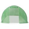 vidaXL Greenhouse Green Polyethylene mesh fabric and galvanized steel