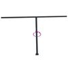 vidaXL Awning Post Set Anthracite Iron 177.2 x 96.5 in Height-Adjustable