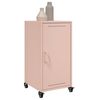 vidaXL Sideboard Pink Cold-rolled steel 14.2x15.4x28.3 in Modern