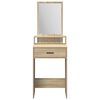 vidaXL Dressing Table with Drawer Sonoma Oak 19.69 x 16.14 x 55.12 in