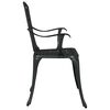 vidaXL Garden Chair 2 pcs Black 20.87 x 20.08 x 34.84 in Aluminium