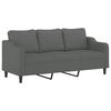 vidaXL Sofa Set Dark Grey Fabric (100% polyester), metal, textilene, plywood