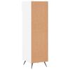 vidaXL Shoe Cabinet White Engineered wood, iron, faux leather