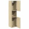 vidaXL Bathroom Cabinet Sonoma Oak Engineered wood Compact Modern