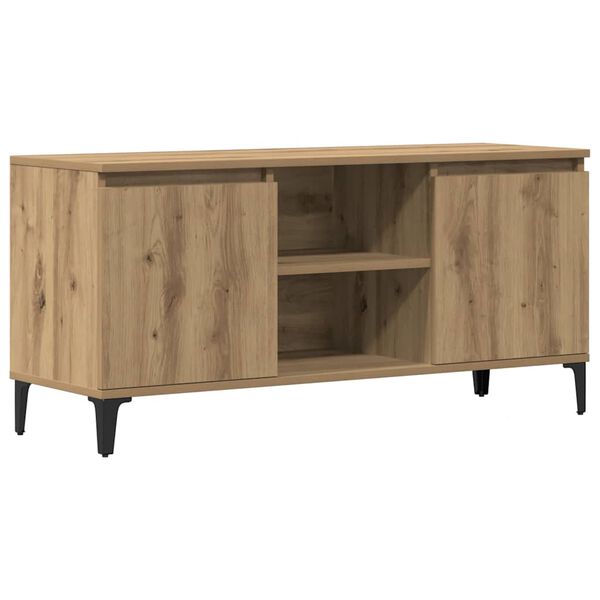 vidaXL TV Cabinet Artisan Oak Engineered Wood TV Cabinet Rectangular