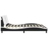vidaXL Bed Frame Black and White