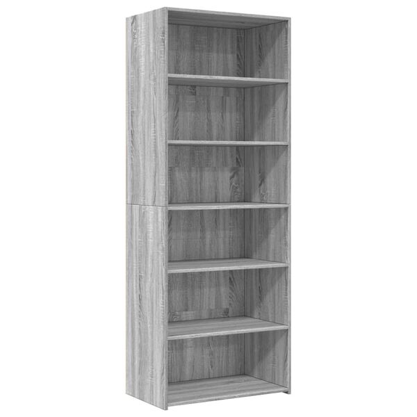 vidaXL Highboard Gray Sonoma Engineered Wood Tall Storage Highboard