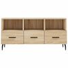 vidaXL TV Cabinet Sonoma oak Engineered wood, iron Medium Storage