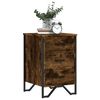 vidaXL Bedside Cabinet Smoked oak Engineered wood, metal