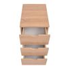 vidaXL Drawer Unit Oak Engineered wood, Plastic 13.0 x 17.7 x 23.6 in