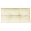 vidaXL Pallet Cushion Cream 100% polyester 27.6" x 15.7" x 4.7