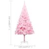 vidaXL Artificial Pre-lit Christmas Tree with Ball Set Pink 82.7" PVC