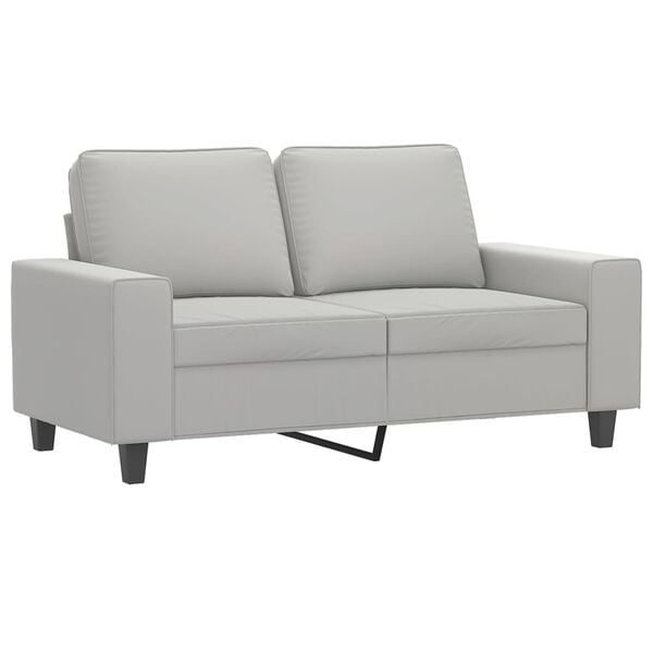 vidaXL 2-seater Sofa Light grey