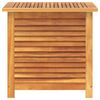 vidaXL Garden Storage Box Natural Wood Solid Acacia Wood, 100% PE (bag)