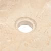 vidaXL Sink 17.7"x11.8"x4.7" Marble High Gloss Cream