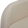 vidaXL Recliner Chair Cream Faux leather Standard Foldable
