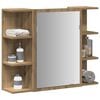 vidaXL Mirror Cabinet Artisan Oak Engineered Wood, Acrylic Medium