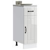 vidaXL Kitchen Base Cabinet High gloss white Engineered wood 32.1 in high