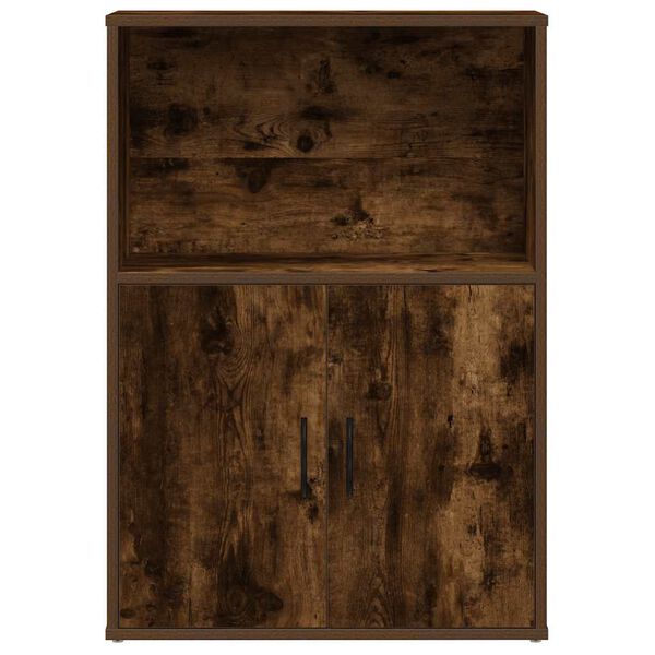 vidaXL Bookcase Smoked oak Engineered wood Standard Bookcase