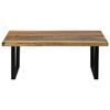 vidaXL Coffee Table Natural wood and black