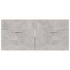 vidaXL Bathroom Furniture Set Concrete Grey, White Engineered Wood Medium