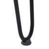 vidaXL Hairpin Table Leg Black Solid powder-coated steel 0.5 in diameter