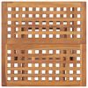 vidaXL Patio Dining Set Set of 2 Teak brown Teak wood, Polyester Compact