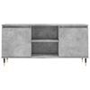 vidaXL TV Cabinet Concrete Grey Engineered Wood, Iron Medium TV Cabinet