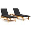 vidaXL Garden Lounge Set Black and brown PE rattan Standard