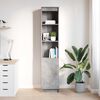 vidaXL Highboard Concrete grey Engineered wood Tall Modern