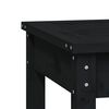 vidaXL Garden Bench Black Solid pine wood 80.1 in x 17.3 in x 17.7 in