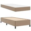 vidaXL Bed Frame with Mattress Cappuccino 31.50 x 78.74 in Fabric