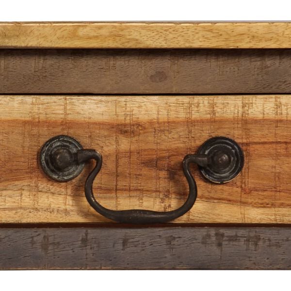 vidaXL Console Table Multicolor Solid wood 46.5x11.8x31.5 in