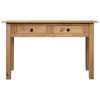 vidaXL Console Table Natural wood color Solid pine wood Compact