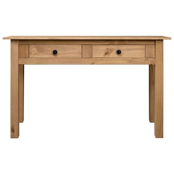 vidaXL Console Table Natural wood color Solid pine wood Compact