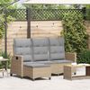vidaXL Reclining Garden Sofa Beige