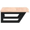 vidaXL Basin Shelf Wall Mounted Steel and Solid Wood Oak