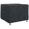 vidaXL Furniture Cover Plain Black 49.21 x 49.21 x 29.13 in Fabric
