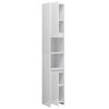 vidaXL Bathroom Furniture Set High gloss white Engineered wood Medium