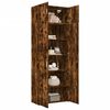 vidaXL Storage Cabinet Smoked Oak Engineered Wood Tall Storage Cabinet