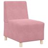 vidaXL Modular Sofa Unit Armless 2 pcs Pink 55 x 74 x 82 cm Velvet